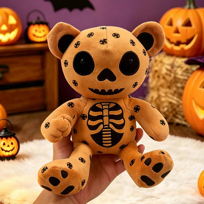 Skeleton Bear Plush Toy | Gothic Skull Teddy Halloween Collectible
