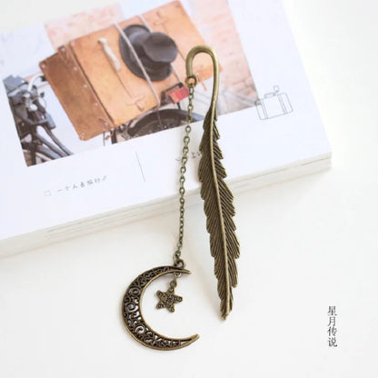 cosmic new age bookmark moon and star