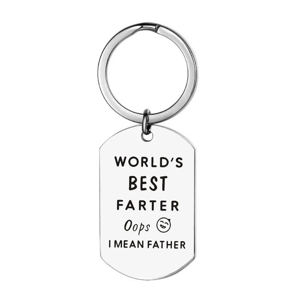 WORLD'S BEST FARTER Stainless Steel KeyChain - Keychains from Dear Cece - Just £5.99! Shop now at Dear Cece