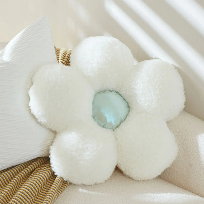 Blue flower cushion