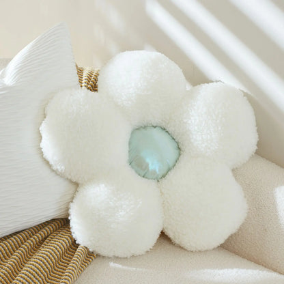 Blue flower cushion
