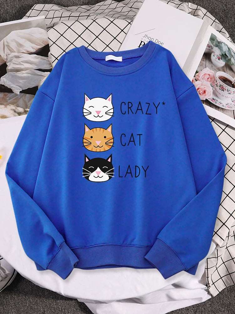 Crazy Cat lady Crew Neck Jumper - Knitwear from Dear Cece - Just £22.99! Shop now at Dear Cece