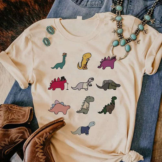 Dinosaur Graphic Print T Shirt - Various Styles - T Shirts from Dear Cece - Just £14.99! Shop now at Dear Cece