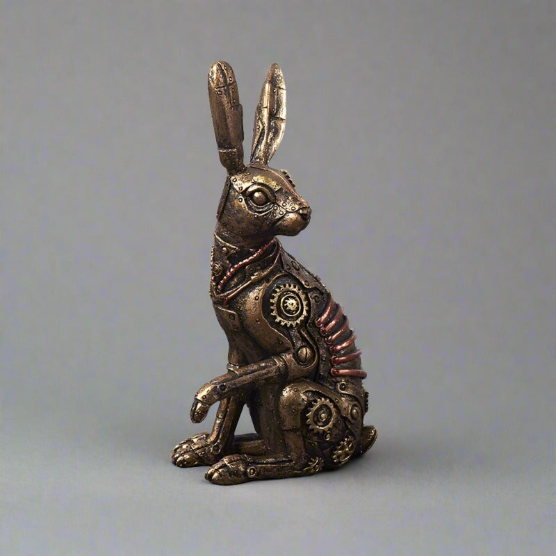 steampunk rabbit figurine