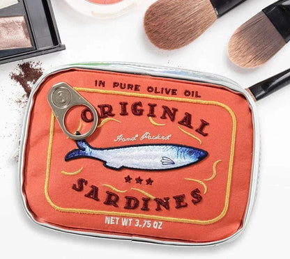 Canned Sardines Travel Makeup Pouch Beauty Bag - cosmetic bags from Dear Cece - Just £15.99! Shop now at Dear Cece