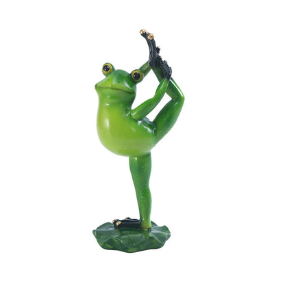 standing Meditating Yoga Frog Decoration