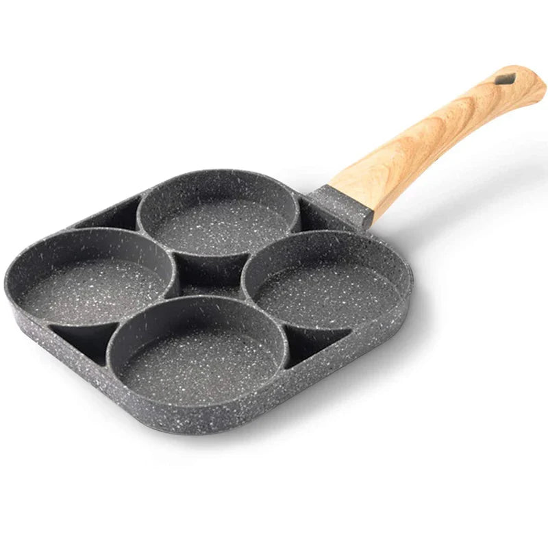 Non-Stick 4 Hole Thickened Egg Pan - kitchen Accessories from Dear Cece - Just £24.99! Shop now at Dear Cece