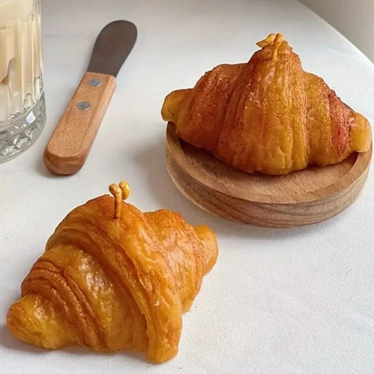 Realistic Croissant Pastry Scented Candle - Candles from Dear Cece - Just £11.99! Shop now at Dear Cece