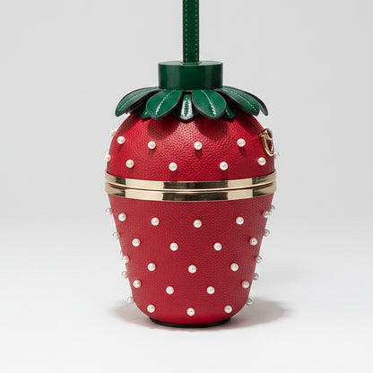 Strawberry Evening Clutch Bag Statement Mini Handbag