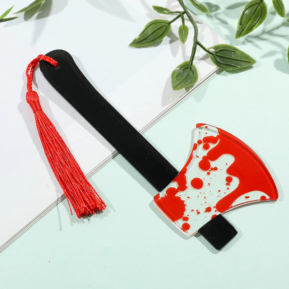 Creepy Paper Serial Killer Knife Bookmark