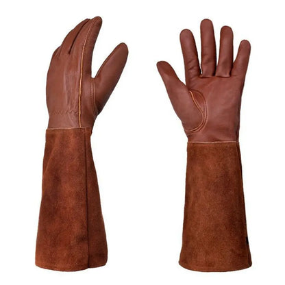 Long Leather Gardening Safety Gloves - Gloves from Dear Cece - Just £21.99! Shop now at Dear Cece