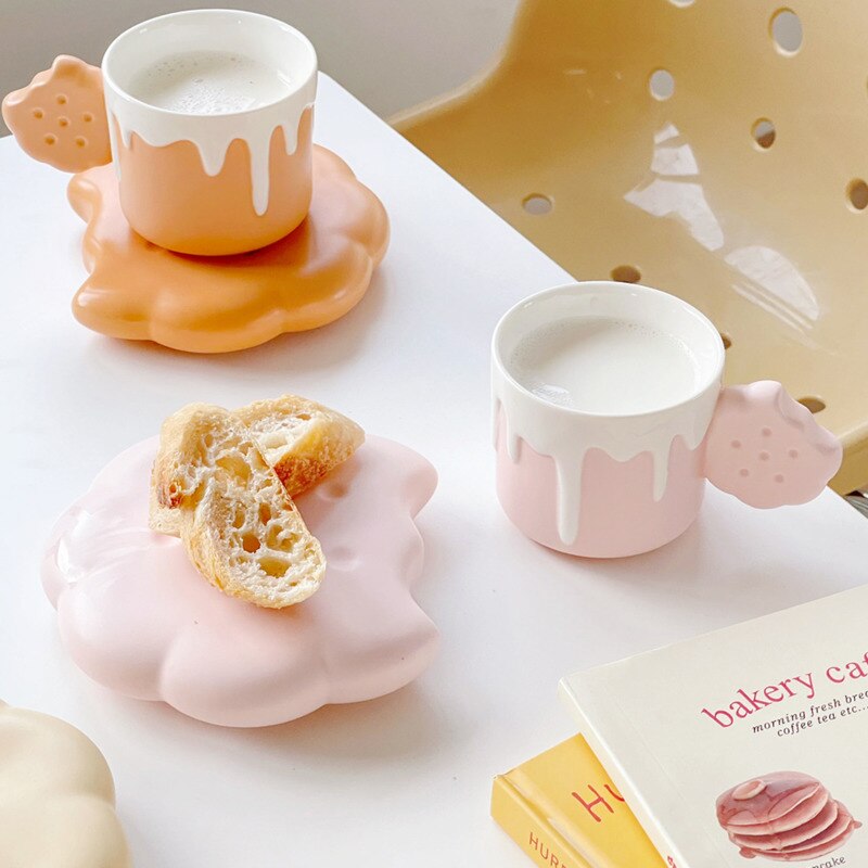Cookie Coffee Cup & Saucer Set