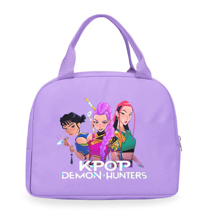 Kpop Demon Hunters Cartoon Lunch Bag