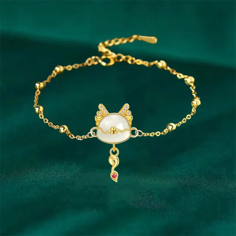 Zodiac Jade Dragon Bracelet 2024 - Bracelets from Dear Cece - Just £7.99! Shop now at Dear Cece