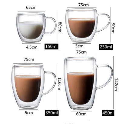 Double Wall High Borosilicate Glass Mug - Mugs from Dear Cece - Just £9.99! Shop now at Dear Cece