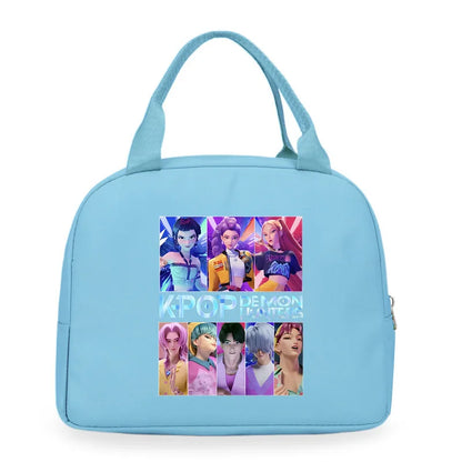 Kpop Demon Hunters Cartoon Lunch Bag
