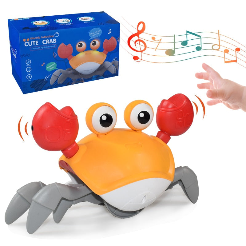 Musical Escaping Crab Crawling Toy