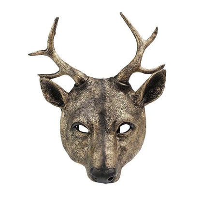 bronze Pagan Witch Animal Deer Halloween Mask