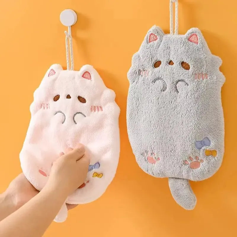 Cute Kawaii Cat Hanging Hand Towel - Towels from Dear Cece - Just £7.99! Shop now at Dear Cece