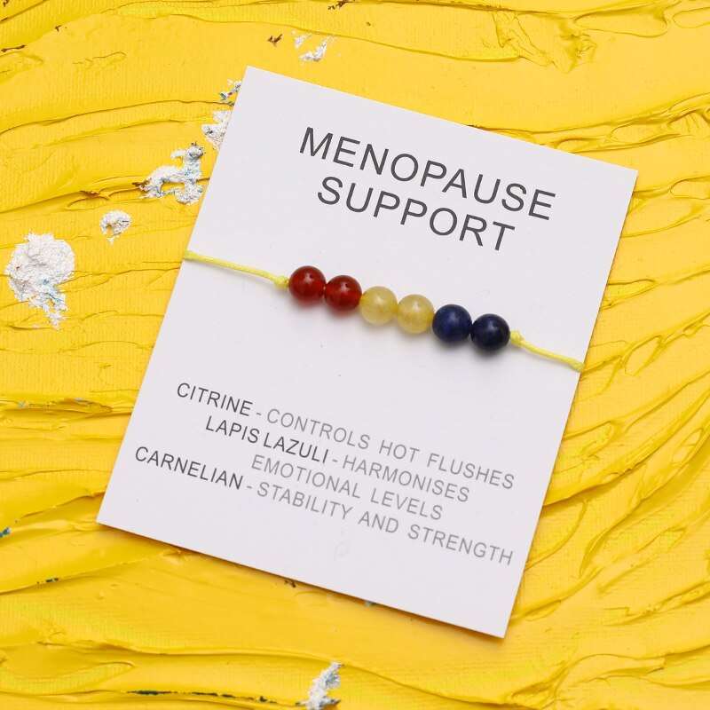 Menopause Support Natural  Crystal Healing Bracelet