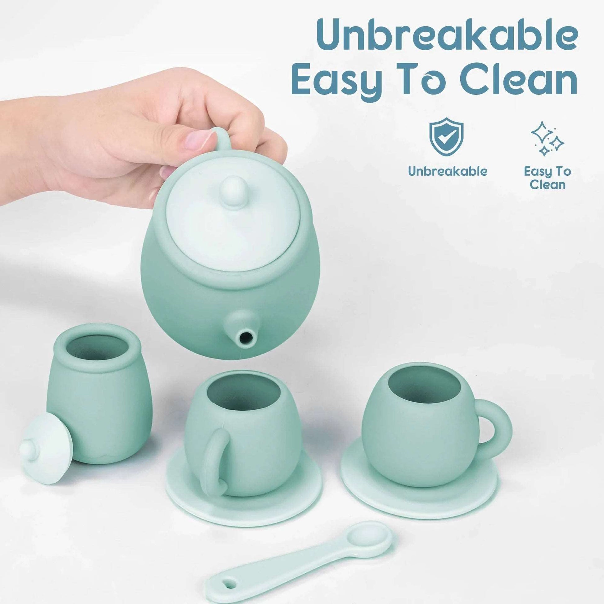 Eco Friendly Silicone Afternoon Tea Play Set - Toys from Dear Cece - Just £17.99! Shop now at Dear Cece
