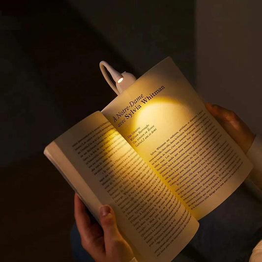 white wireless book light - gift for book lovers