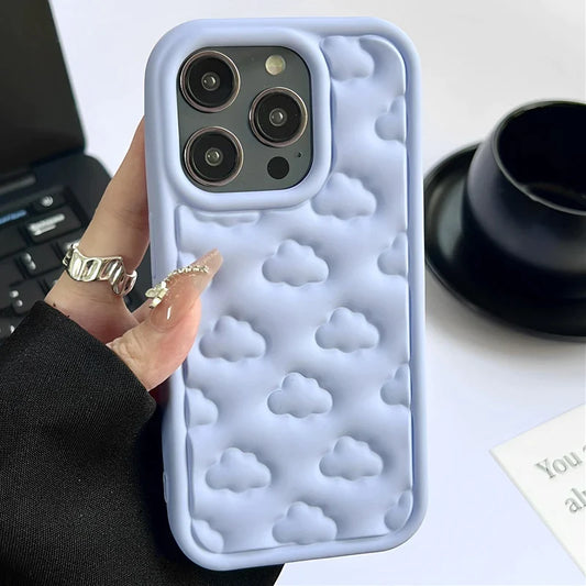 3D Squishy Clouds Soft Silicone Case For iPhone - phone case from Dear Cece - Just £12.99! Shop now at Dear Cece