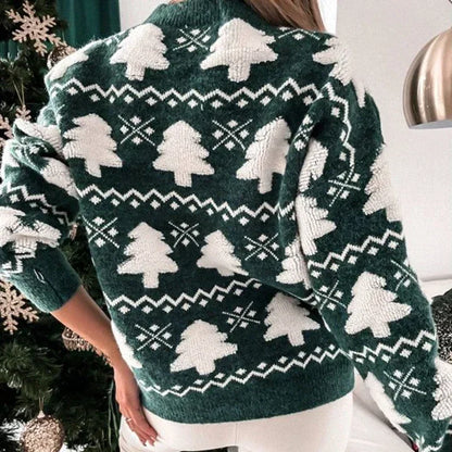 back of green jumper