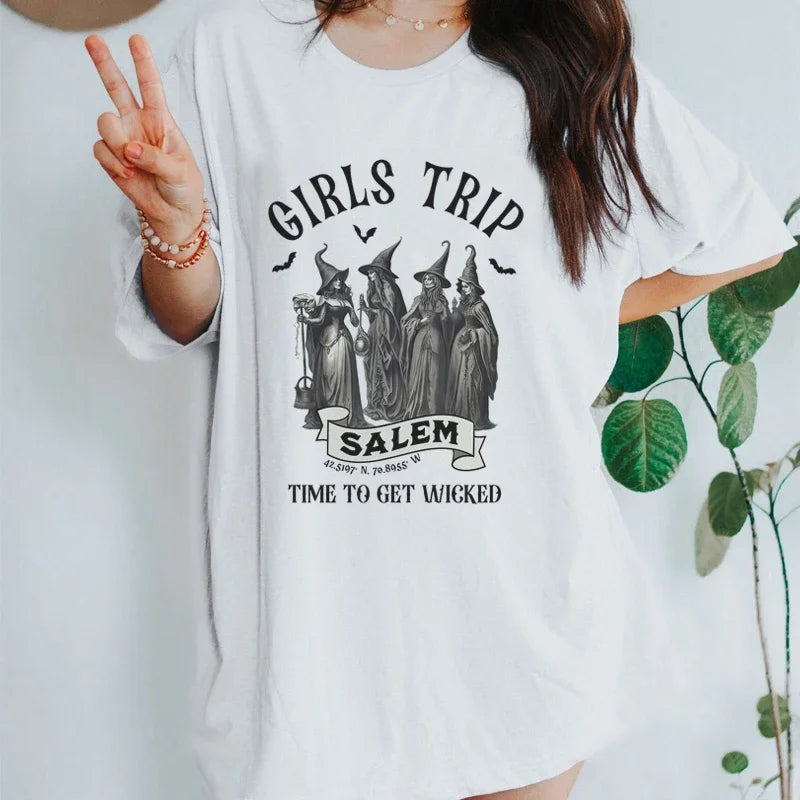 Salem Girls Trip Witch T-shirt - T Shirts from Dear Cece - Just £14.99! Shop now at Dear Cece