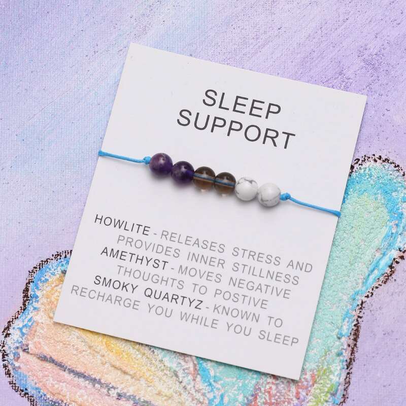 Sleep Support Natural Healing Charm Bracelet - Jewellery from Dear Cece - Just £8.99! Shop now at Dear Cece