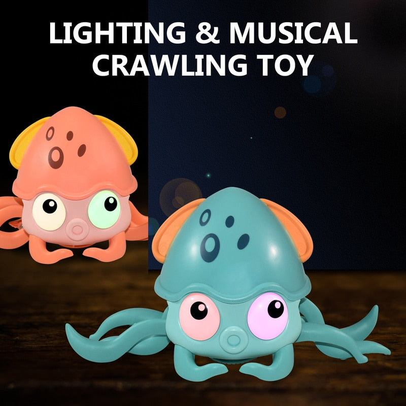 Musical Escaping Crab Crawling Toy