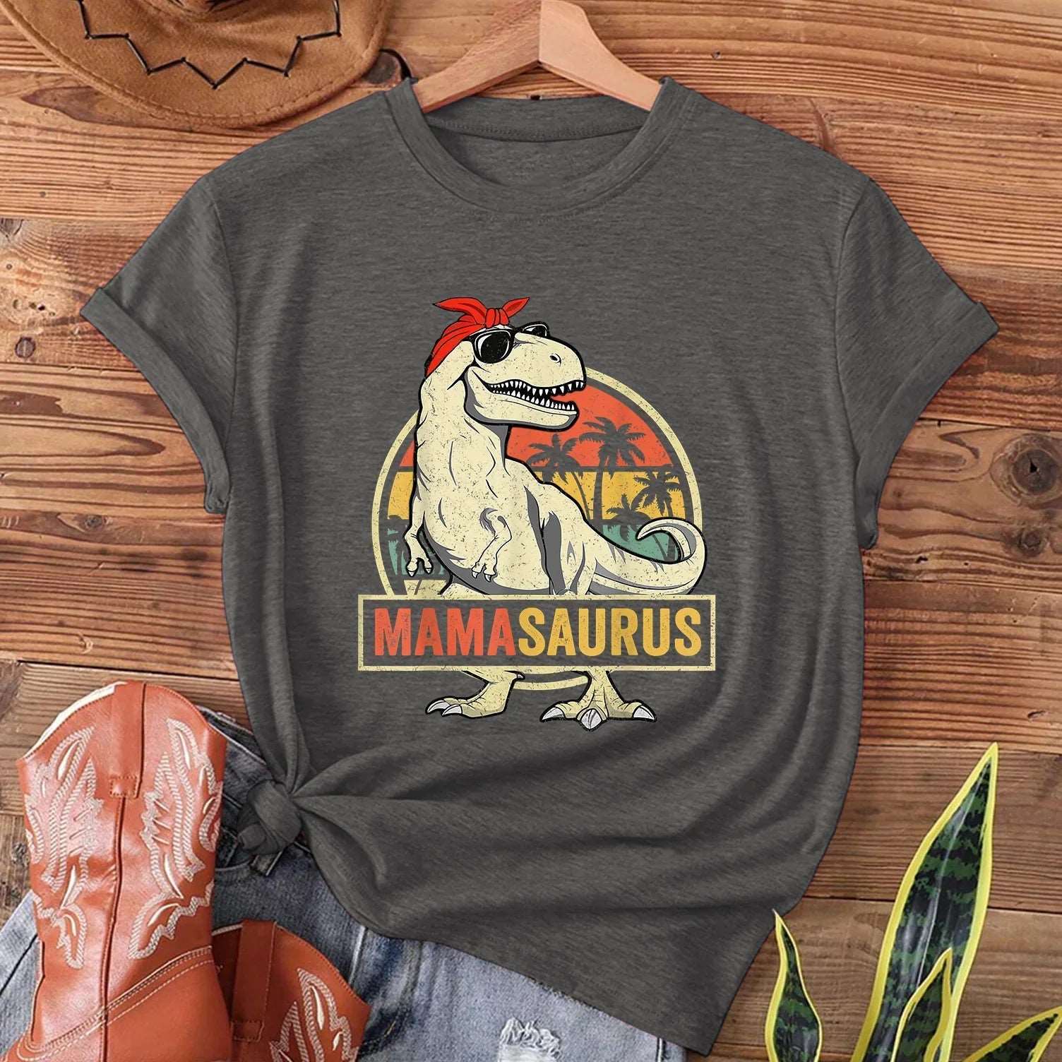 Dinosaur Mamasaurus Women's T-shirt - T Shirts from Dear Cece - Just £17.99! Shop now at Dear Cece