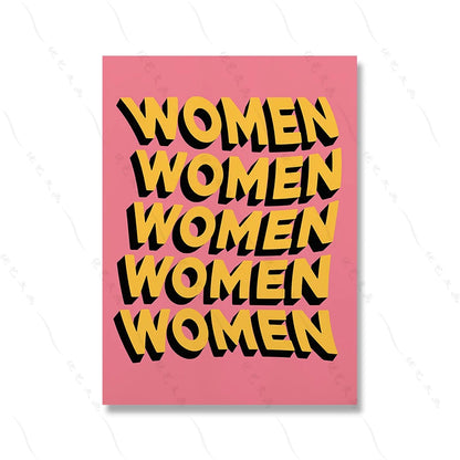 Fierce Feminist Cat Lady Pink Wall Art - Wall Art from Dear Cece - Just £16.99! Shop now at Dear Cece