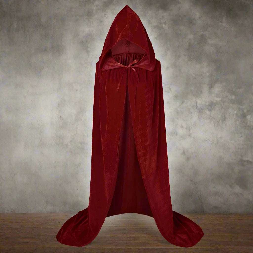 red Hocus Pocus Inspired Witch Cloak Halloween Costume