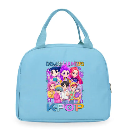 Kpop Demon Hunters Cartoon Lunch Bag