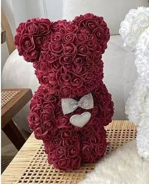 Forever Flower Artificial Rose Bear - Artificial Flowers from Dear Cece - Just £19.99! Shop now at Dear Cece