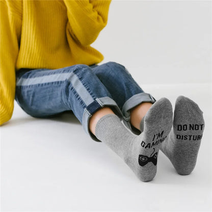 Gamer Novelty Socks - I'm Gaming DND Grey