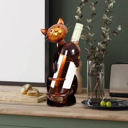 Bronze Cat Wine Bottle Holder - Wine Racks from Dear Cece - Just £24.99! Shop now at Dear Cece