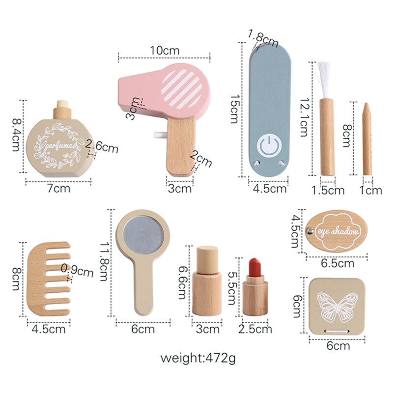 Wooden Toy Girls Makeup Play Set - Toys from Dear Cece - Just £34.99! Shop now at Dear Cece