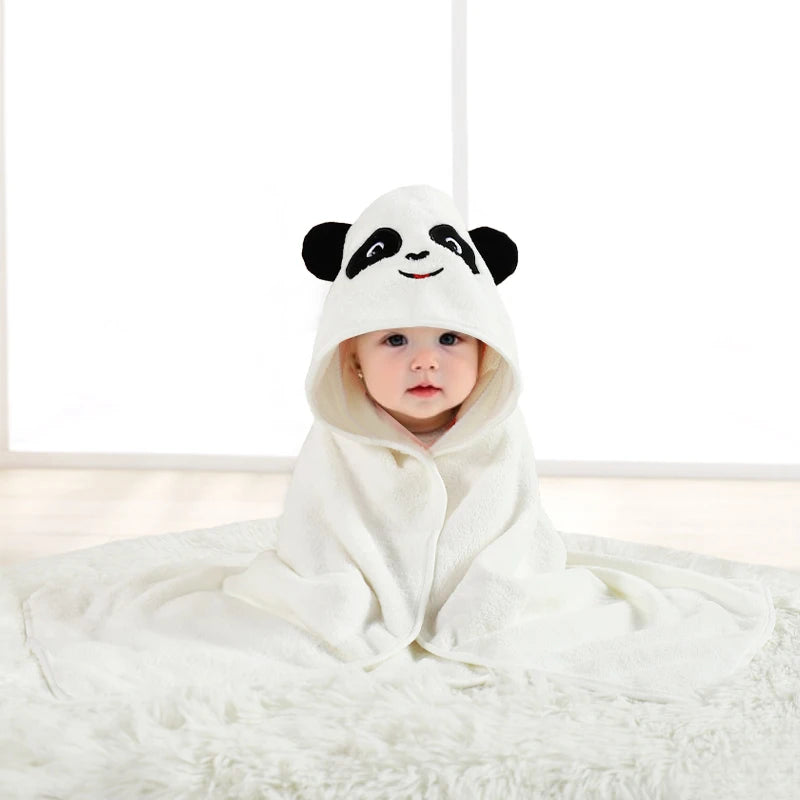 panda Super Soft Hooded Baby Bath Towel