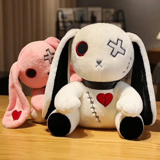 White and pink Gothic Zombie Halloween Plush Toys