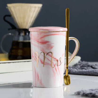 Ceramic Mr & Mrs Marble Mug Set - His and Hers Gift Set - Mugs from Dear Cece - Just £14.99! Shop now at Dear Cece