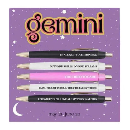 Zodiac Star Sign Novelty Ballpoint Pen Set - Pens from Dear Cece - Just £14.99! Shop now at Dear Cece