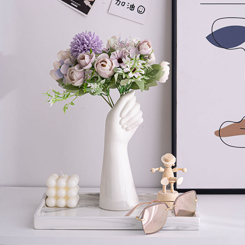 White Ceramic Hand Vase - Vase from Dear Cece - Just £22.99! Shop now at Dear Cece