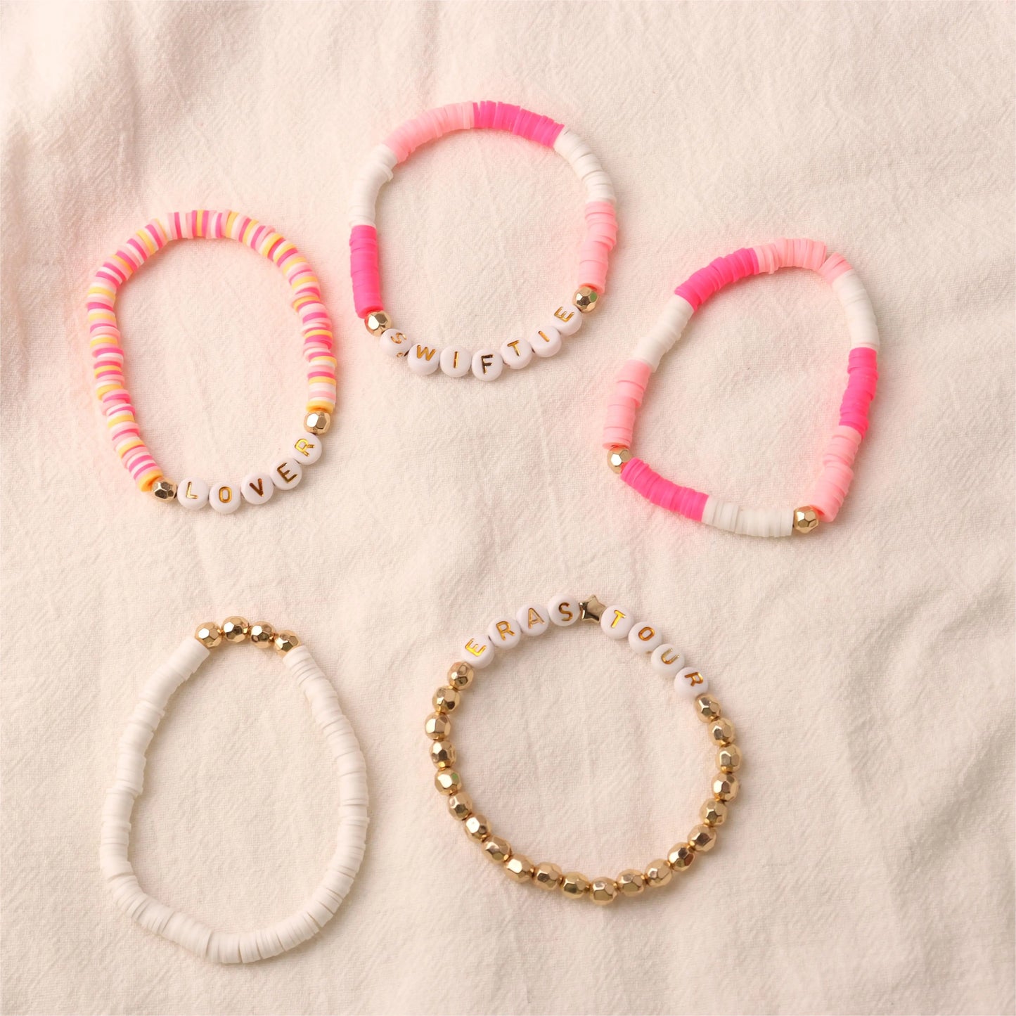 pink bracelets