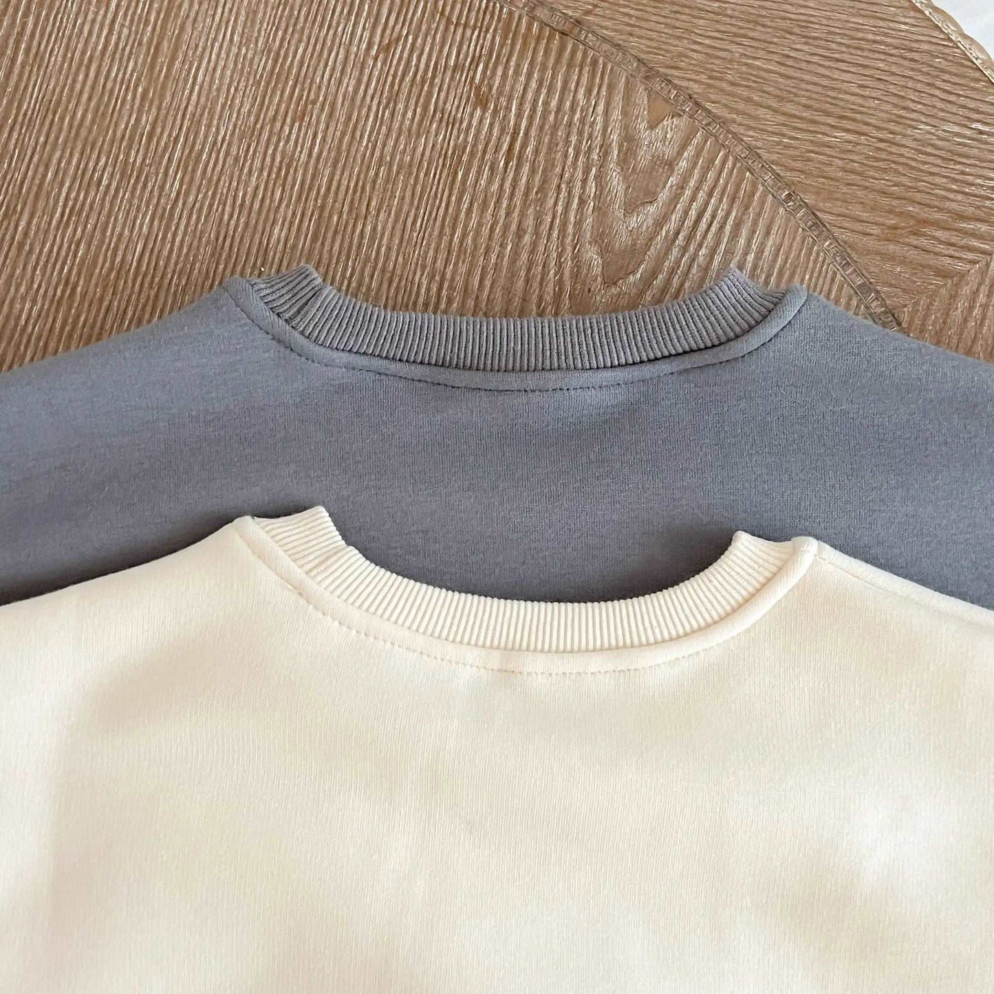 collar of sweatshirt