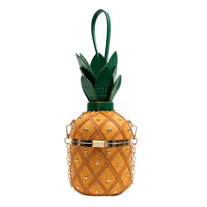 Pineapple Design Cross Body Shoulder Bag