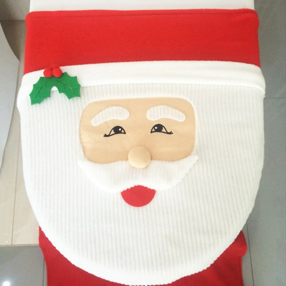 Santa toilet seat cover