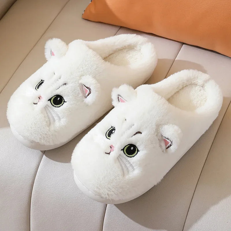 Cute Cartoon Cat Face Slippers - slippers from Dear Cece - Just £15.99! Shop now at Dear Cece