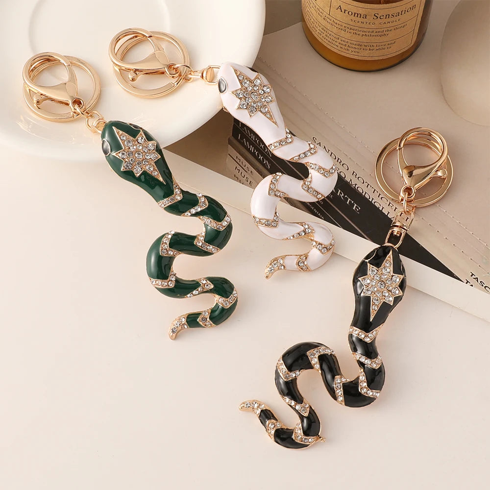 Chinese New Year 2025 Rhinestone Snake Keychain